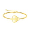 Khanda Symbol Bracelet for Women Stainless Steel Sikhism Pendant Adjustable