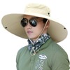 6" Super Wide Brim Sun Hats, Men and Women Bucket