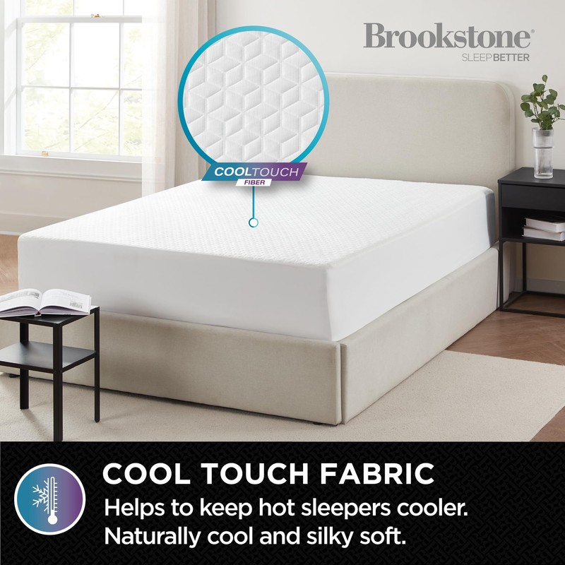 Brookstone Ultimate Mattress Protector with Cool Touch - Premium Polyester