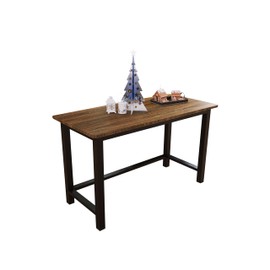 Fday 51 Inch Home Office Desk, Gaming Writing Computer Work from Home Study Desk, Sturdy Modern Simple Table for Large Room, Bedroom, Student, Moisture Resistant, Rustic Brown