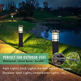 OFTENWISH 18/2 100FT Low Voltage Landscape Lighting 2 Conductor Wire 18 Gauge Pure Copper 2 Pin Cable Outdoor