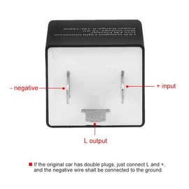 LED Flasher Relay, 12V 24V 3-PIN Adjustable LED Flasher Relay Turn Light Blinker for Automotive Motoycle