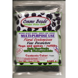 Celebrate Your Special Day with Your Centerpieces Accented with These Beautiful Cosmo Beads Brand Water Gelly Balls (Purple, 4 Ounce)