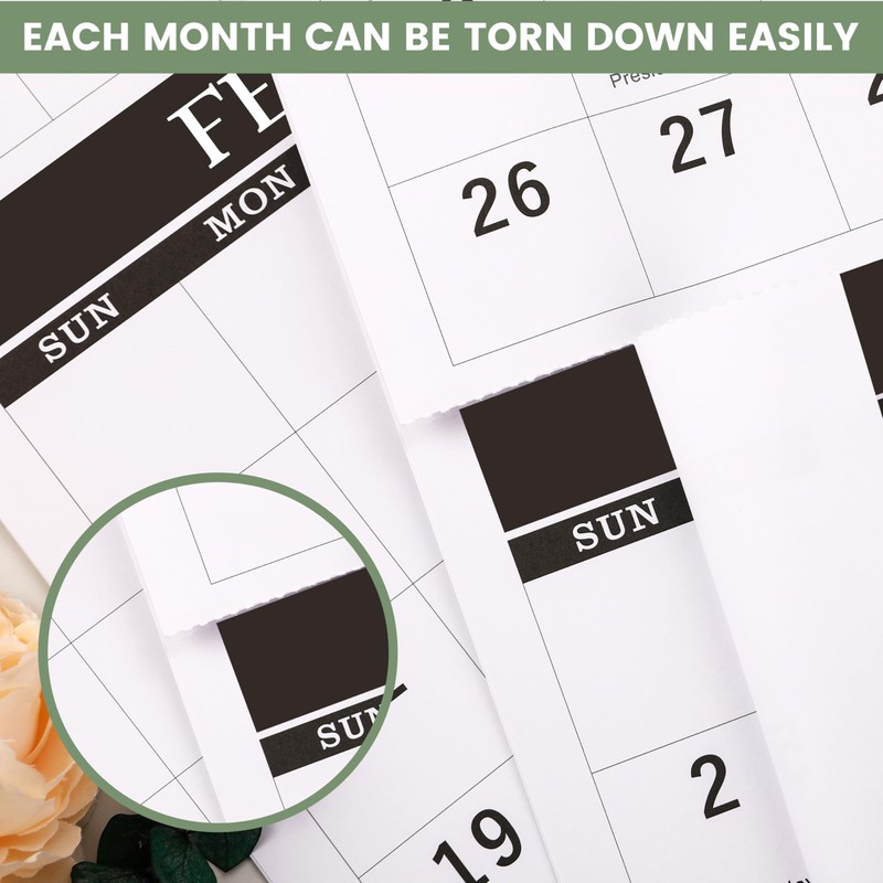 2026 Wall Calendar - 3-Month Wall Calendar Display (Folded in