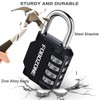 Combination Lock, FOBOZONE 4 Digit Outdoor Waterproof Resettable Code Padlock,for