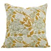 Fabritual Viscose Linen 14x14 Inch Handcrafted Block Print Throw Pillow