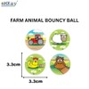 eMKay® Pack of 20 Farm Animal Bouncy Balls – Jet