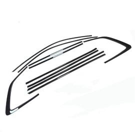 Karmoxs Lower Window Molding Trim Strip Fit for Honda CRV CR-V 2023 2024 Door Window Frame Trims Cover Stainless Steels Glossy Black 10pcs