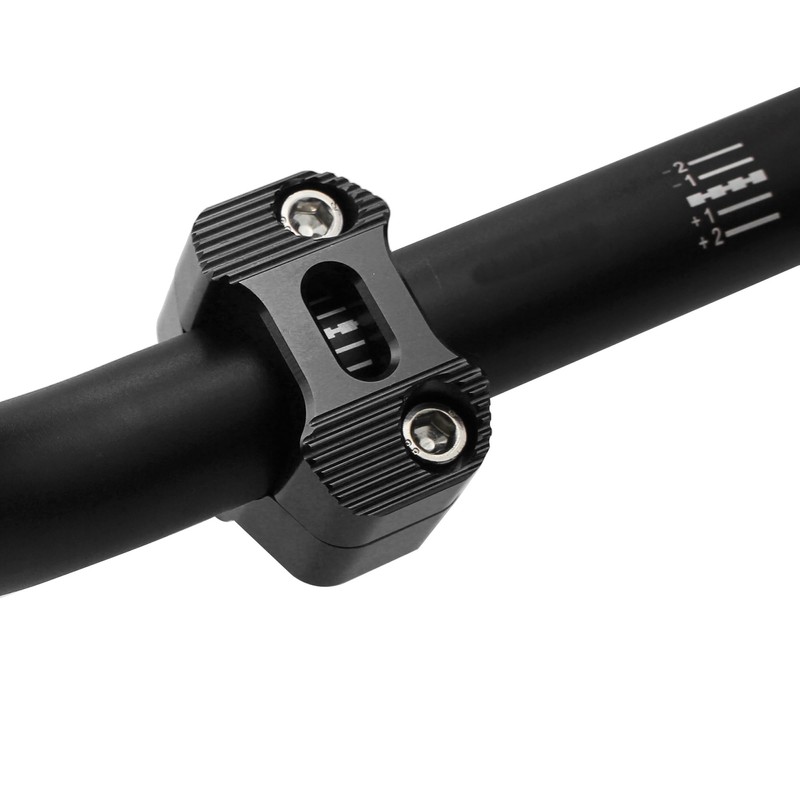 lhrlaoliu Motorcycle CNC Alloy Handlebar Riser, 22mm to 28mm, Black,