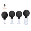 Facial Cupping Set, 4 Stück Gesichts-Massage, Skincare Tool, Schröpfgläser, Kunststoff-Physiotherapie-Schröpfen