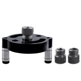 Mesee Dowel Drill Guide, Doweling Jig Kit, 3-Hole Punch Positioner, 6 mm 8 mm 10 mm Drill Guide Puncher Locator, Woodworking Pocket Hole Jig Kit Locator Woodworking Tool