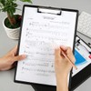 Black Leather Clipboard Folder, PU Board Clip, A4 Folder Suitable