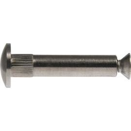 Hillman 44788 1/4-20 x 1-9/16-Inch Stainless Steel Binding Post with Screw, Smooth Head, 3/8" Hole, 6-Pack