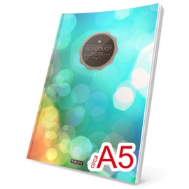 TULPE Punktraster Notizbuch: Ca. A5 „C002 City Lights“ (Vintage Softcover, Register, Punktkariertes Papier - Bullet Journal, Notizheft, Skizzenbuch, Tagebuch, Gepunktete Seiten, Dot Grid Notebook)