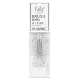 Punky Glitter Kit de cepillo para polvo y guantes, uso para resaltar, blanquear y tintar, paquete de 3