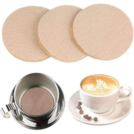 100Pcs Coffee Filters, Disposable Paper Filters，Replacement Round Coffee Filters Compatible with Coffee Filter and Espresso Maker Disposable Coffee Filters Coffee Machine Accessories