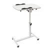 ILWorkTLs Angle & Height Adjustable Rolling Table Desk,Laptop Notebook Stand