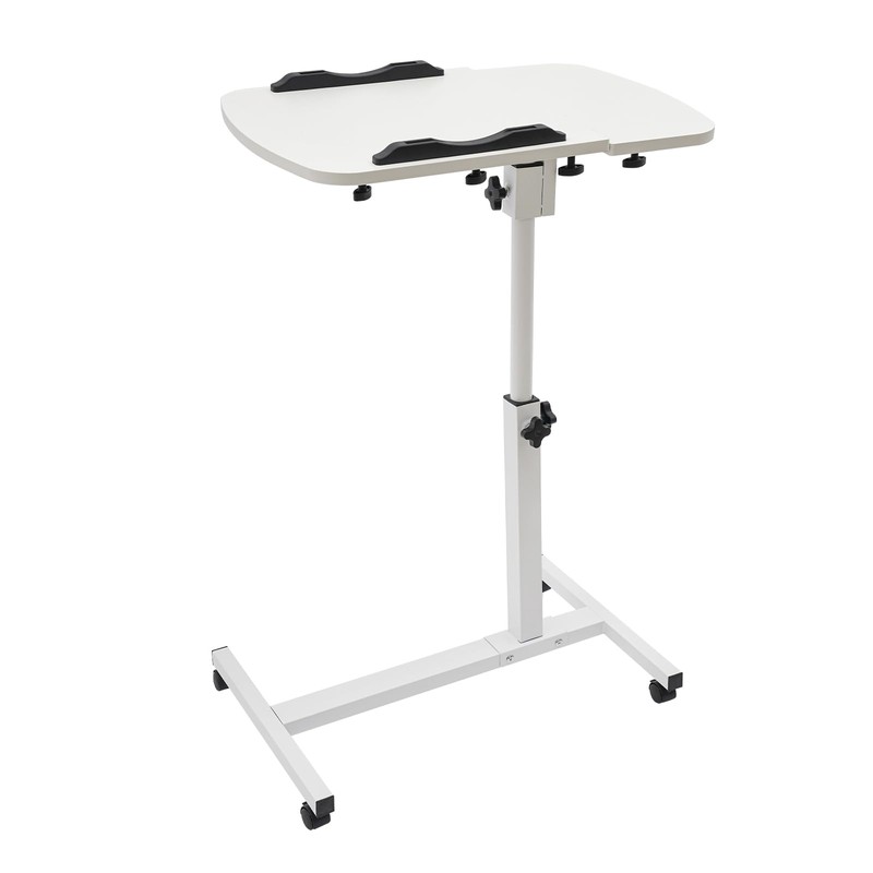 ILWorkTLs Angle & Height Adjustable Rolling Table Desk,Laptop Notebook Stand