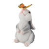 Bunny Outdoor Garden Statues Resin 600mAh Warm Light Rabbit with