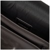 Rename Men's Shoulder Bag, Front Buckle, Faux Leather, Crossbody, charcoal