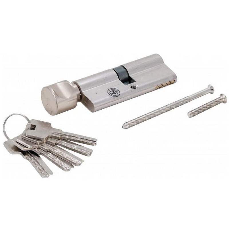 BGS Diy 85280 Safety Door Cylinder with Rotary Knob 80