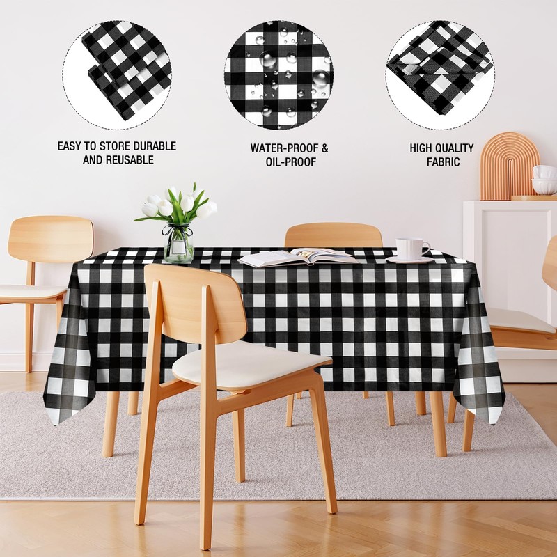 ausurme 10 Pack Disposable Table Cloth,Party Table Covers,137x274 cm Plastic