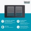 Map Metal Louvre Air Vent Cover for Openings 9 x