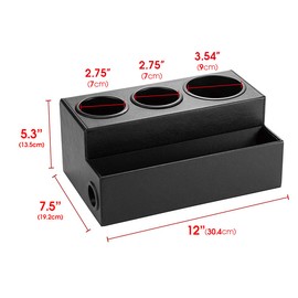 Hair Dryer Holder Hair Tool and Styling Organizer, Bathroom Countertop Blow Dryer Organizer, Vanity Storage Stand for Accessories, Makeup, Toiletries (Black) – MK154C