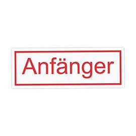 easydruck24de Hin443 Magnetic Car Sign Beginners I 20 x 7 cm I Caution Warning Drivers I for Car Truck I Weatherproof, Magnetic I