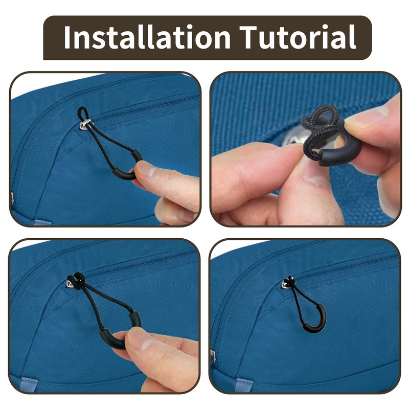 Zipper Pulls Compatible with Osprey,10PCS,Removable U Shape Zipper Pull Replacement