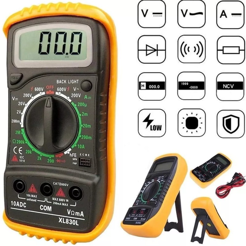CODYTAVAREZ Multimetro Digital Profesional Xl830l
