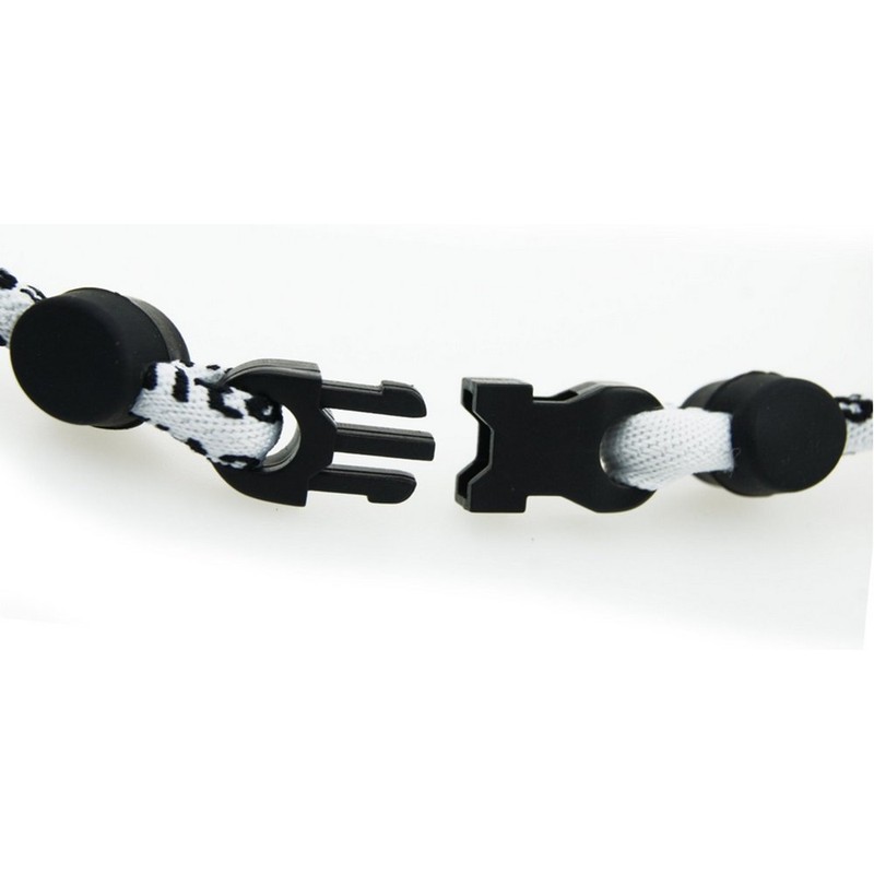 S'beauty 2 Rope Titanium Sports Tornado Necklace 18" (Red-Black)