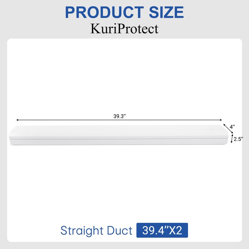 KuriProtect 4” Line Set Cover Parts for Ductless Mini Split