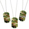 Camouflage Dog Tag Necklaces (4 dozen) - Bulk [Toy]