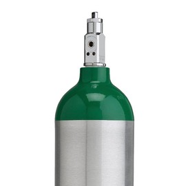Lightning X Portable Aluminum Medical Oxygen Cylinder, D Size w/CGA-870 Post Valve for Home & EMS Use, Ships Empty, Requires Prescription to Fill