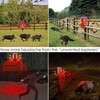 QXMH Solar Outdoor Motion Sensor Alarm: 110db Siren Sound,6 LEDs