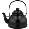 Haas Designs Stovetop Kettle, Matte Black, 1.5L Mini Retro Kettle