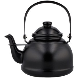 Haas Designs Stovetop Kettle, Matte Black, 1.5L Mini Retro Kettle MRTK-02