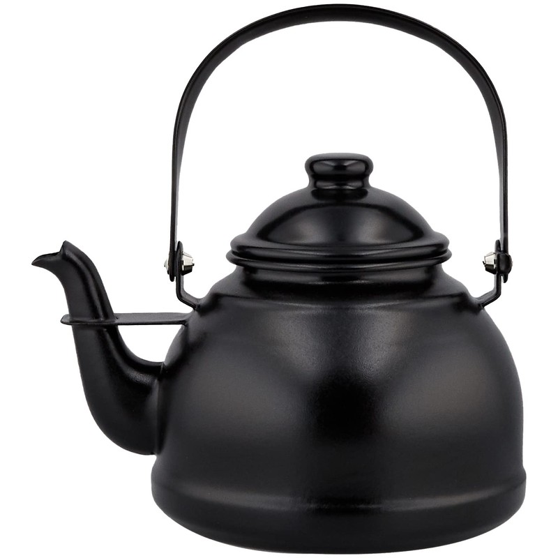 Haas Designs Stovetop Kettle, Matte Black, 1.5L Mini Retro Kettle