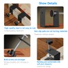 6 Pcs C Clamps, Drawer Front Installation Clamps, Cold-Rolled Steel
