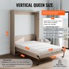 Happybuy Murphy Bed Kit, Full Size, Vertical Deluxe DIY Wall