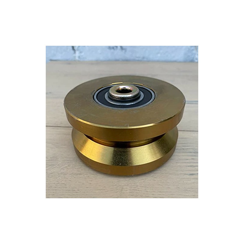 V Groove Sliding Gate Wheel Solid 4 inch Steel Caster