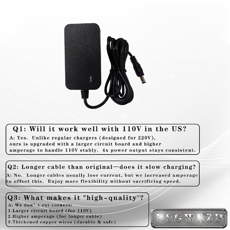 9V DC 1.5A Power Supply for Arduino, Power Cord for