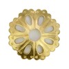 Tiazza 10pcs Convex Round Brass Backplate Washers - Classical Furniture