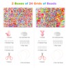 VFANDV Beads for Threading & Rubber Bands Set, 2 Pieces