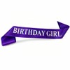 Shimmer Anna Shine Glitter Birthday Sash for Women – Purple