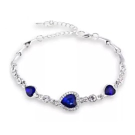 Importacion Brazalete Esclava Pulsera Titanic Corazón Del Mar Azul
