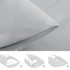 Aisbo Housewife Pillowcases 2 Pack - Light Grey Standard Pillow