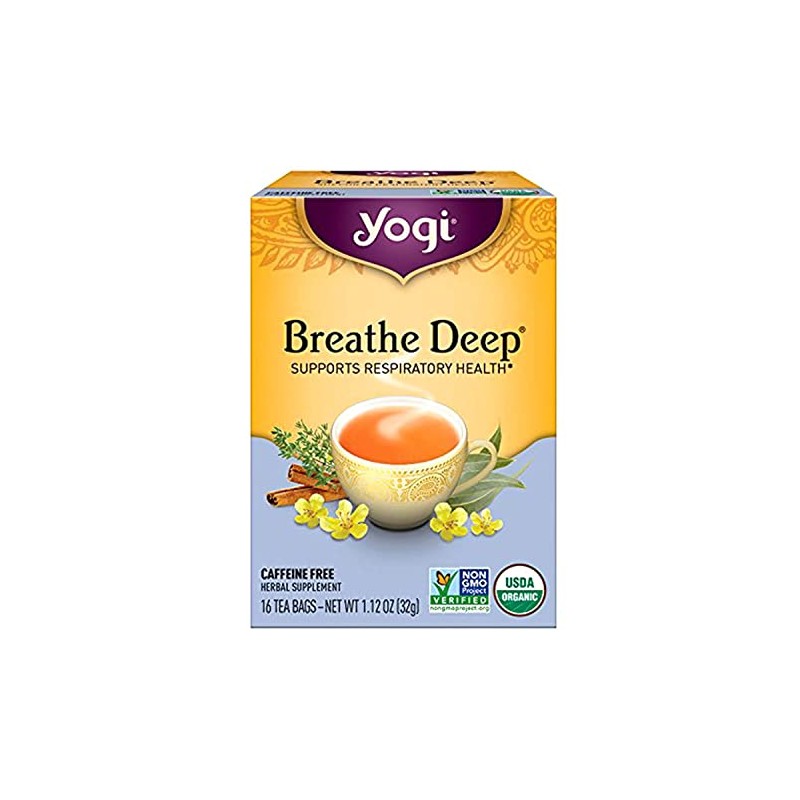 Yogi Tea Breathe Deep, Caffeine Free, 16 Count