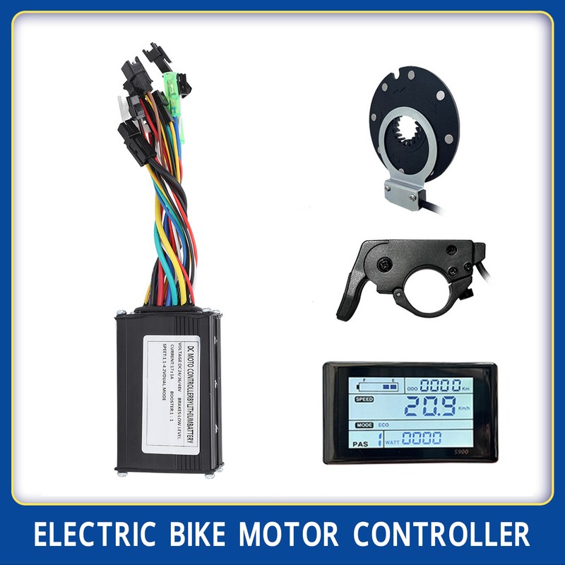 36V 48V Electric Bike Conversion Kit 17A 3 Mode Controller